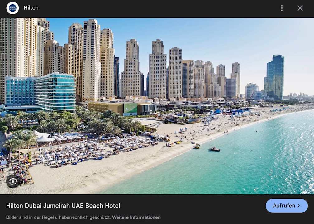Außenansicht Hilton Dubai Jumeirah