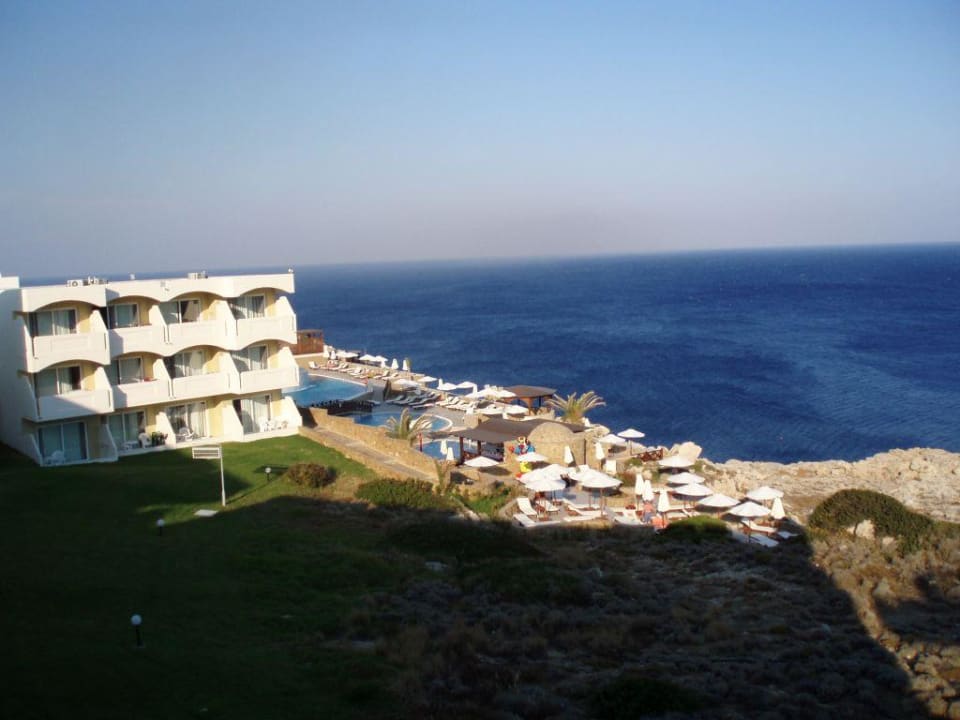 Blick vom Balkon Hotel Kalithea Horizon Royal