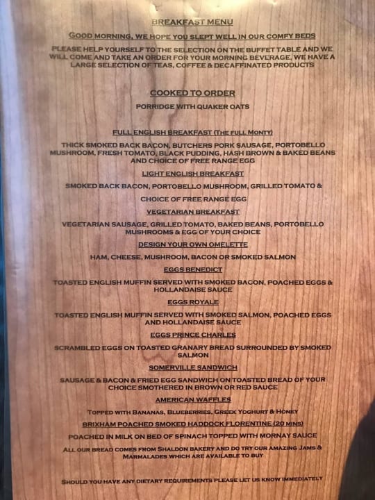 Feine Frühstücksauswahl!!! The Somerville Hotel