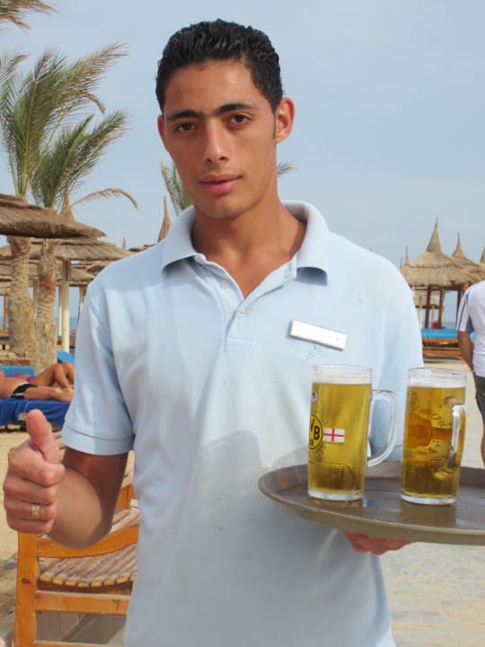 Super Service an der Beachbar Pickalbatros Aqua Park Resort - Hurghada