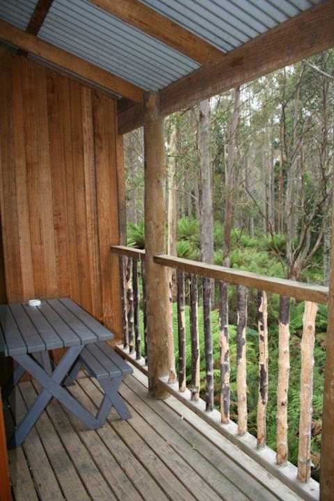 Blick vom Balkon Lemonthyme Wilderness Retreat