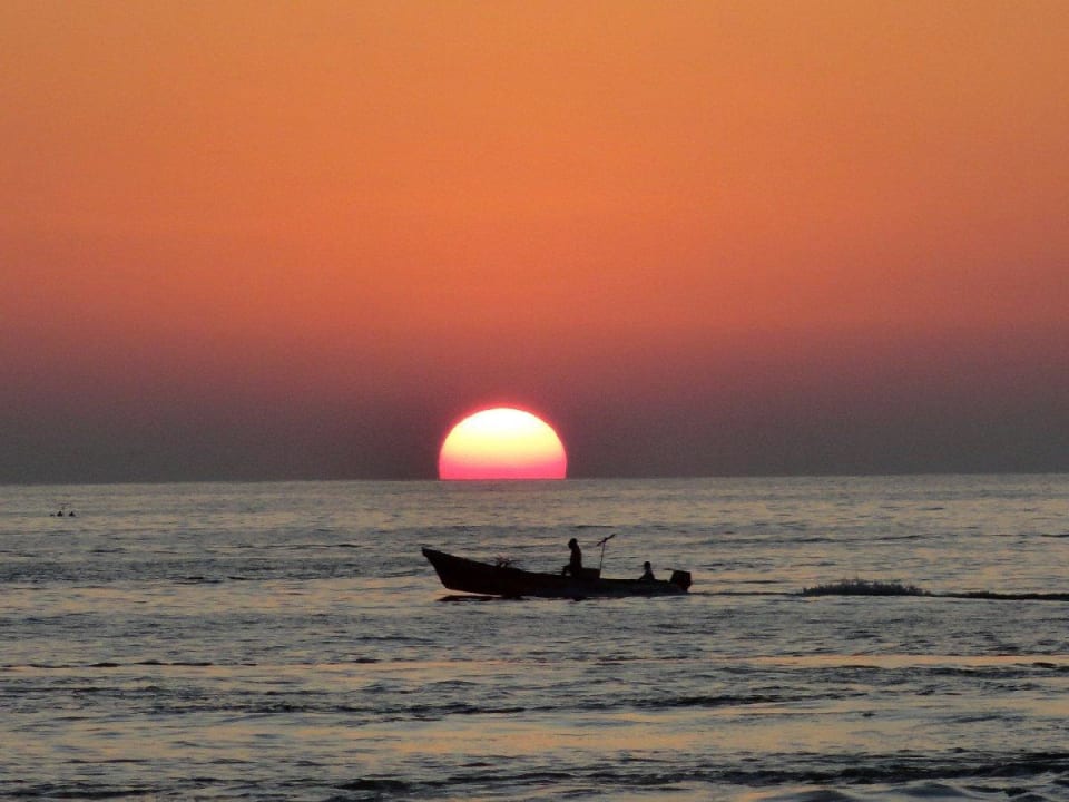 Abendstimmung an unserem Hausstrand, Playa Zicatel Hotelito Swiss Oasis