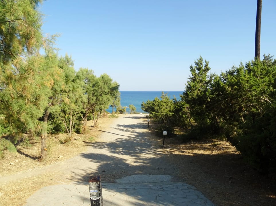 Weg zum Strand Rodos Princess Beach Hotel & Spa