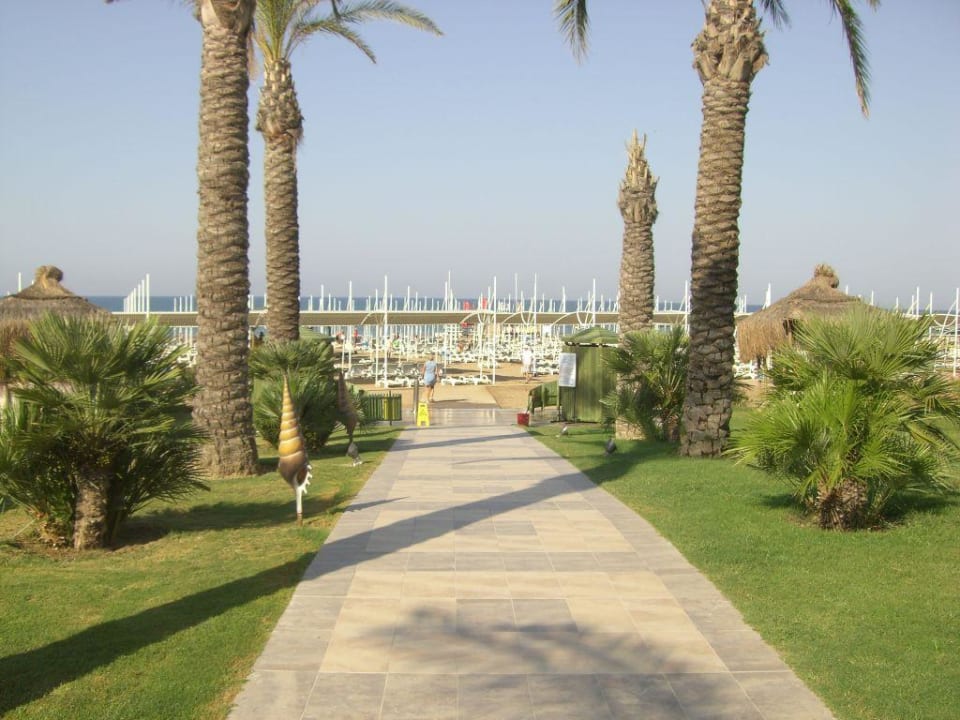 Der Weg zum Strand Sunis Kumköy Beach Resort Hotel & Spa
