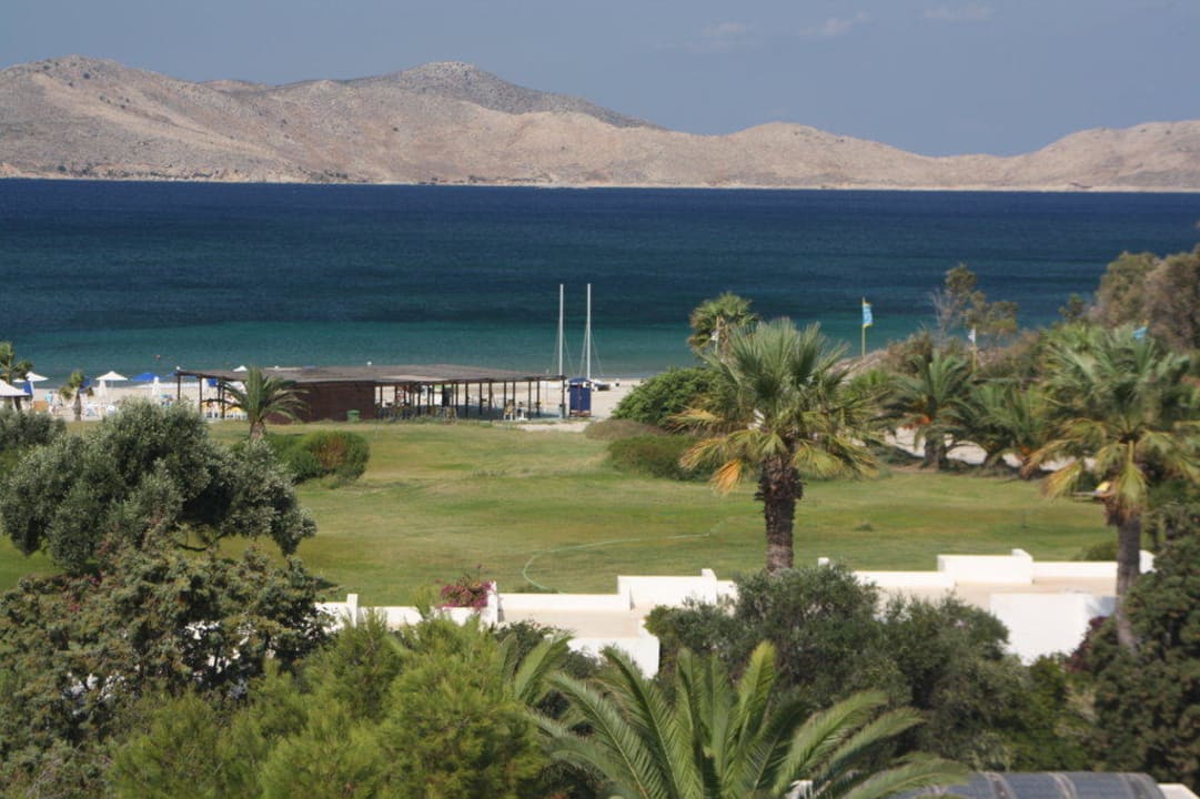 Blick vom Hoteldach Caravia Beach Hotel