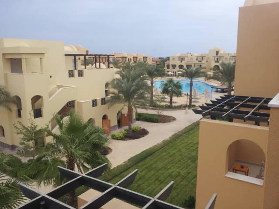 Blick vom Balkon auf den Pool Stella Garden Resort & Spa, Makadi Bay