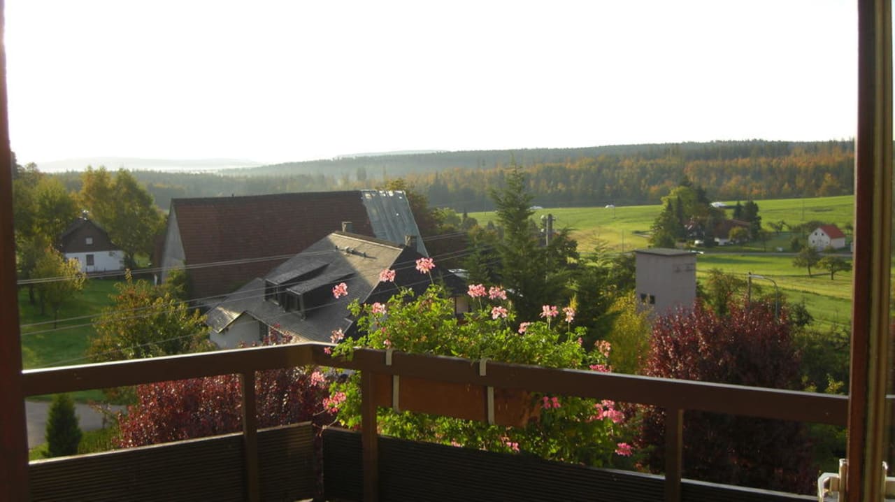 Blick vom Balkon Hotel Schwanen