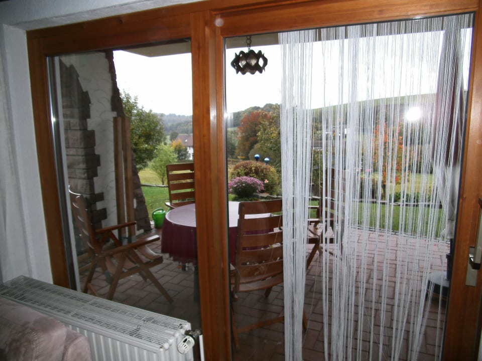 Terrasse und Garten Ferienblockhaus Jürges