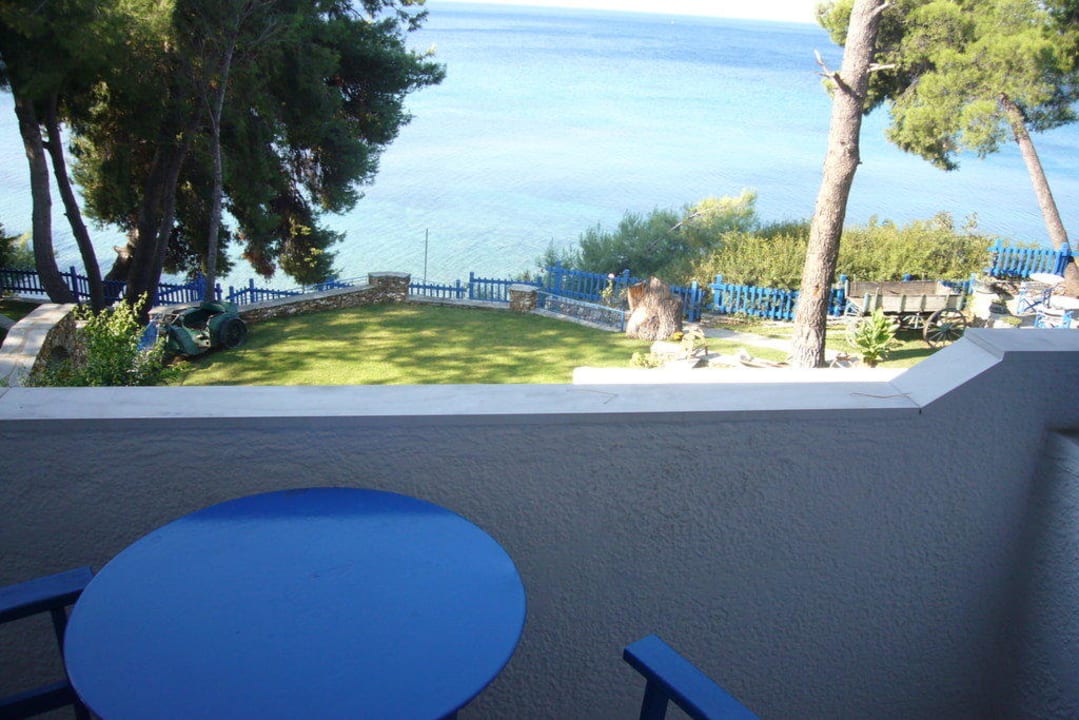 Blick vom Balkon Hotel Virginia