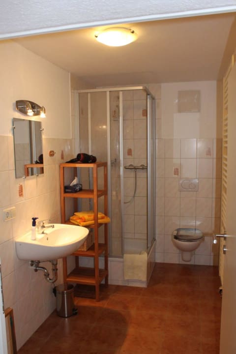 Dusche/WC Ferienwohnung Felsmann