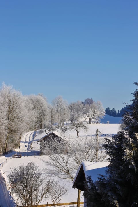 Blick vom Balkon Ferienwohnung Landhaus Jörg