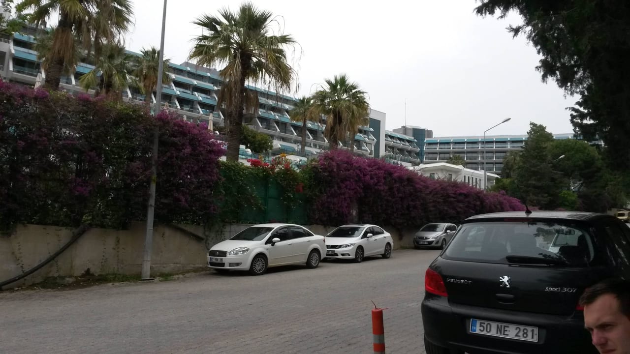 Genommen von eingang Sandy Beach Hotel Side Star Elegance