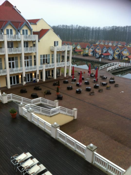 Blick aus dem Zimmer Precise Resort Hafendorf Rheinsberg