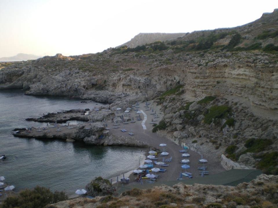 Vue sur la plage Hotel Kalithea Horizon Royal