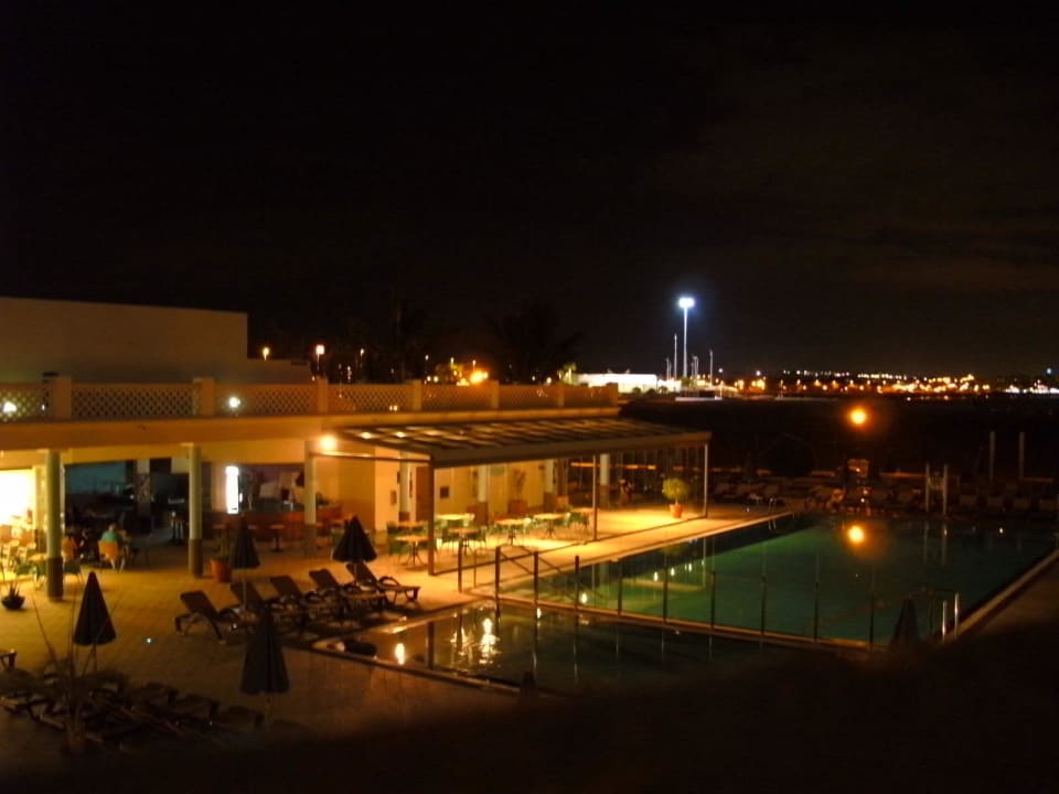 Nighttime at the Pool Hotel Las Costas