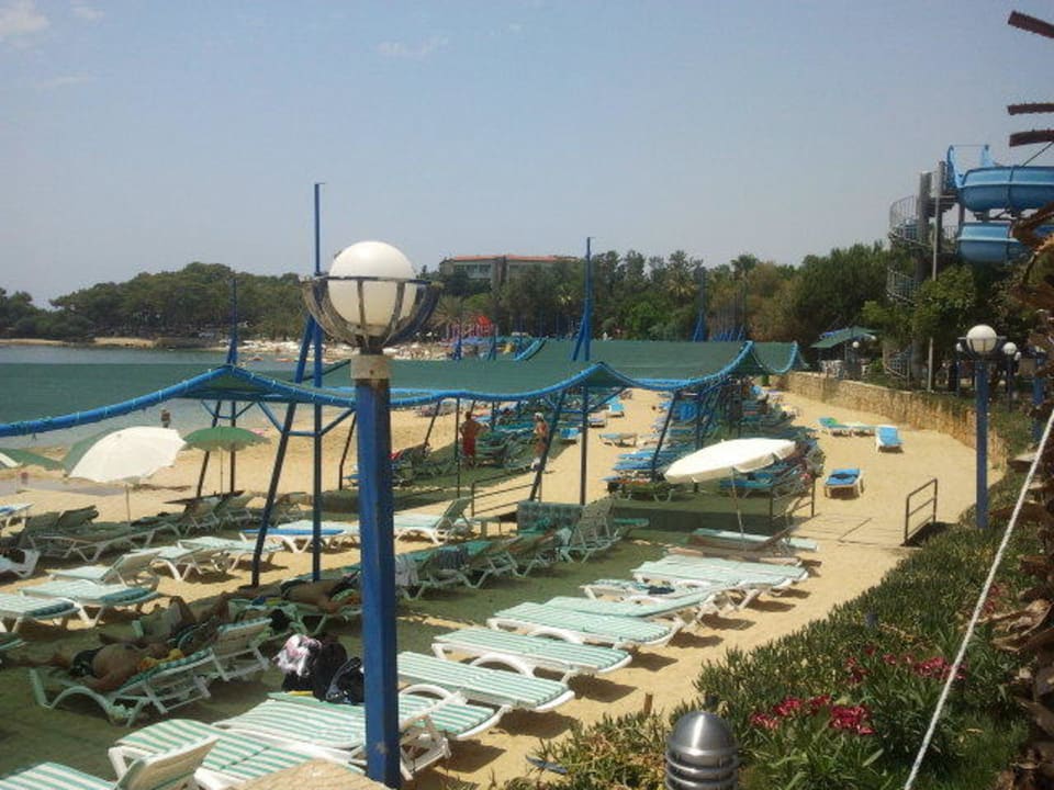 Strand vom Pool in Richtung Side Özkaymak Select Resort Hotel