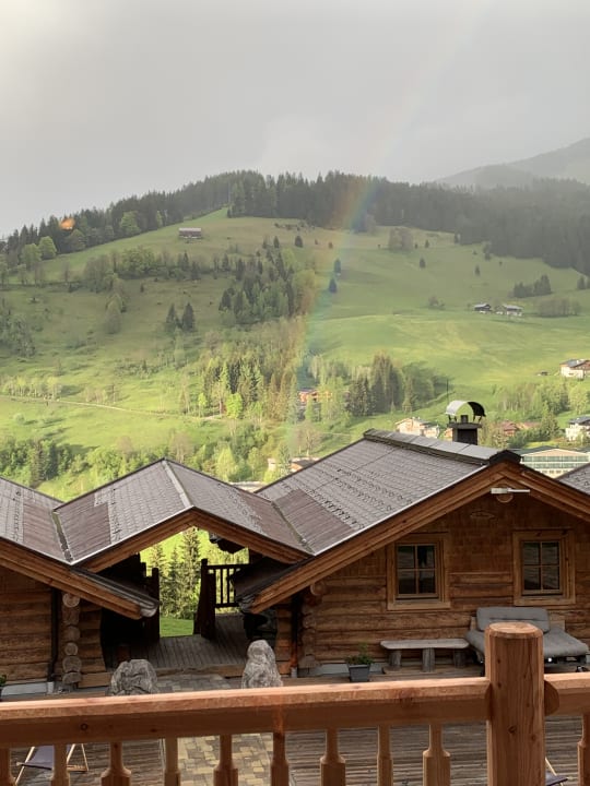 Ausblick Hüttendorf Maria Alm