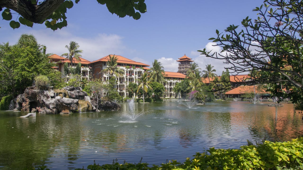 Blick auf die Lagune Ayodya Resort Bali