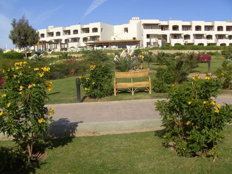 Gartenanlage vor New Wings Fort Arabesque Resort, Spa & Villas