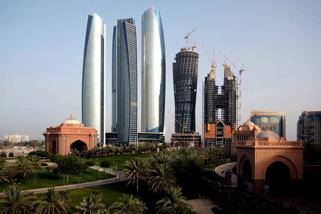 Aussicht vom Balkon Coral Room 3535 Emirates Palace Mandarin Oriental