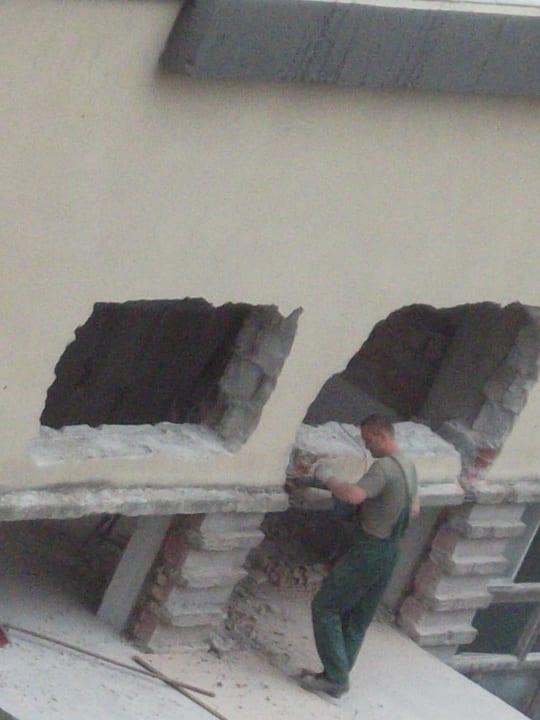 Baustelle nebenan Vestina Wellness & Spa Hotel