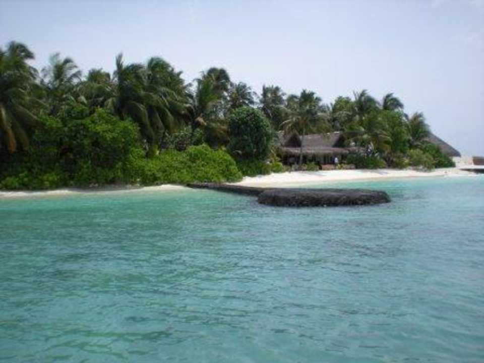 Blick vom Steg Kuramathi Maldives