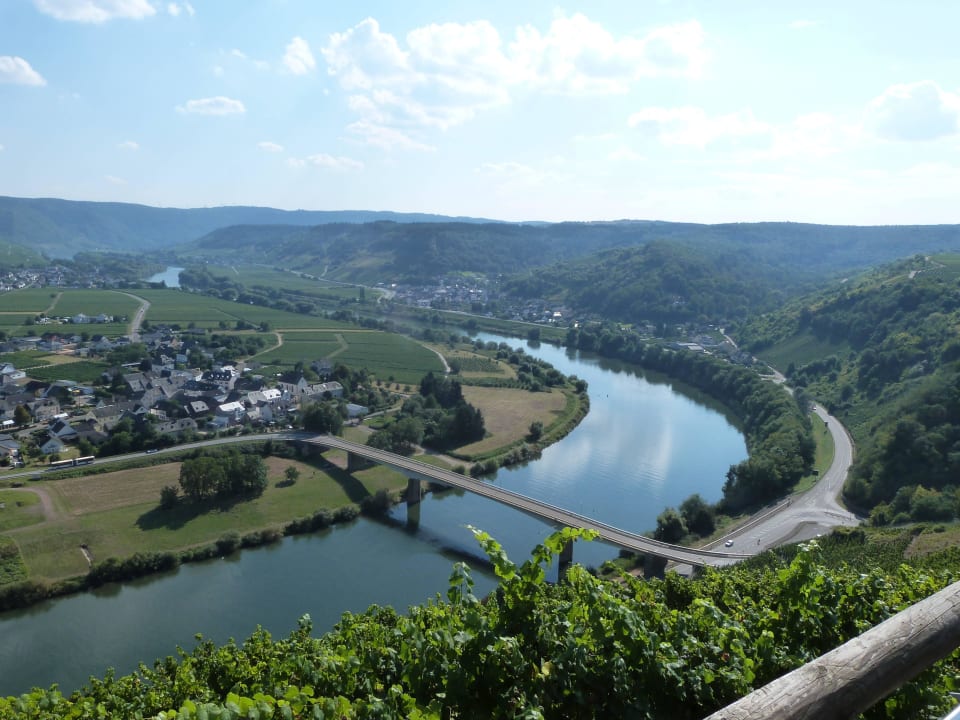 Vom Weinberg oben runter fotografiert Ferienresidenz ZickZack