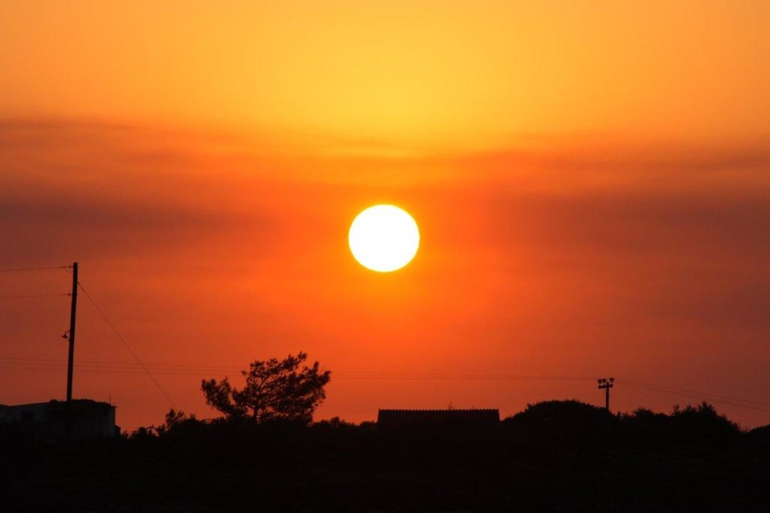 Blick vom Balkon 7:30 a.m Ekaterini Hotel