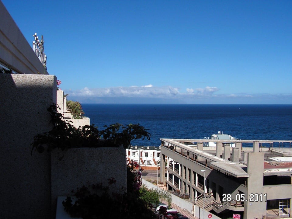 Blick vom Balkon Richtung La Gomera Landmar Playa La Arena