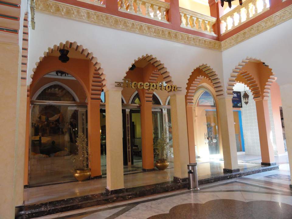 Der Eingang der Rezeption Pickalbatros Alf Leila Wa Leila Resort - Neverland Hurghada