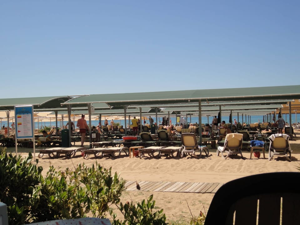 Genügend Liegen und Sonnenschutz Port Side Resort Hotel