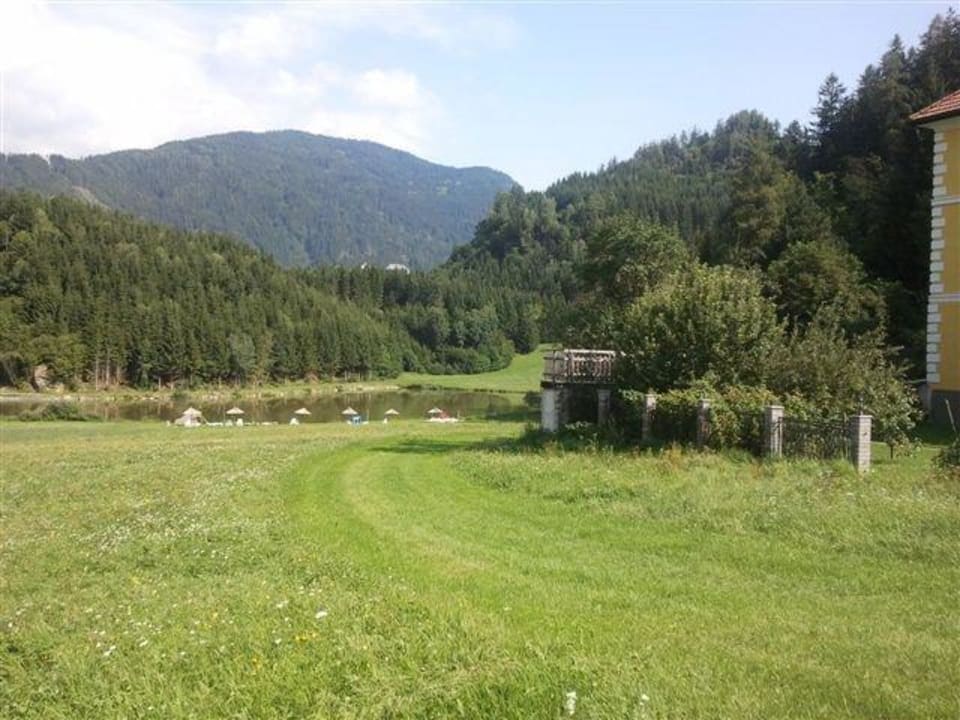 Auf den hofeigenen Badeteich Bio & Gesundheitsbauernhof Pilgramhof