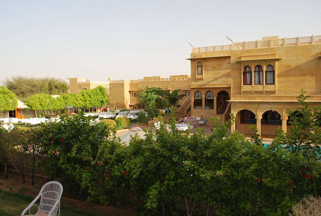 Blick von Terrasse Hotel Rang Mahal