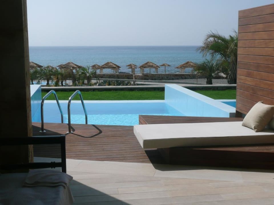 Unser Privatpool mit Blick aufs Meer   Aquagrand Artistic Luxury Beach Resort - Adults only