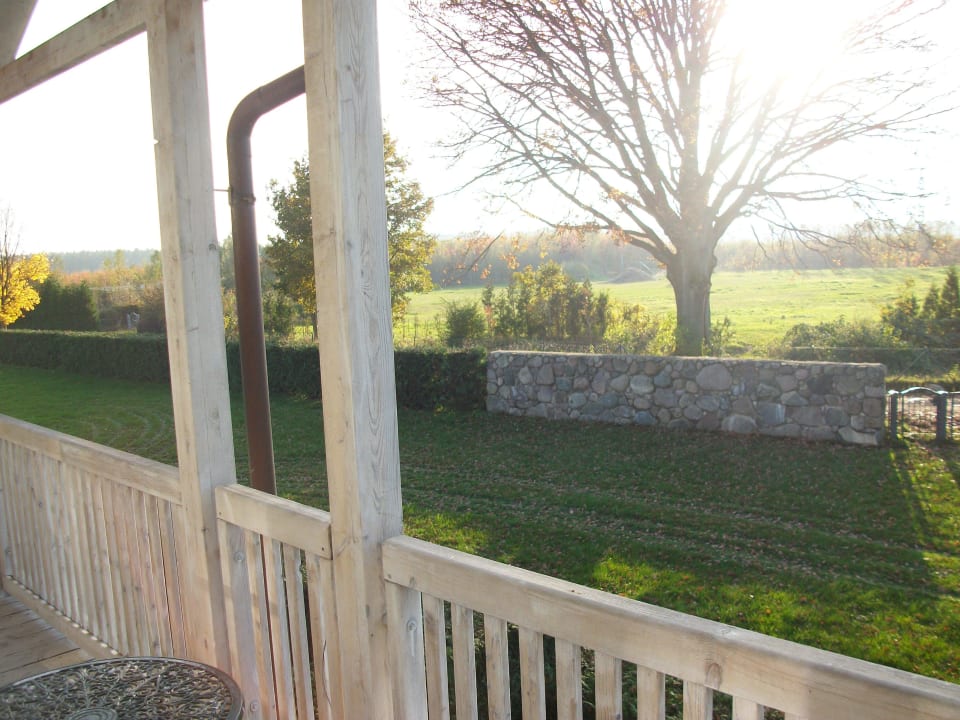 Balkonausblick vom Turmhaus Gutshof Sparow (Im Umbau/Renovierung)