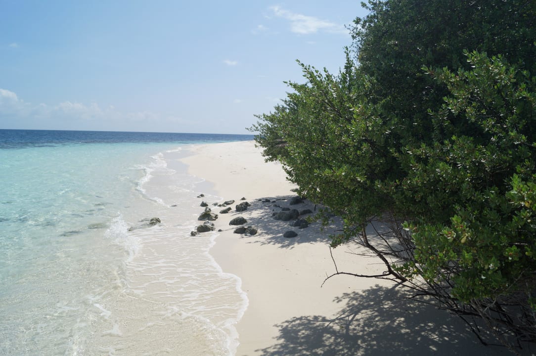 Leerer Strand Eri Maldives
