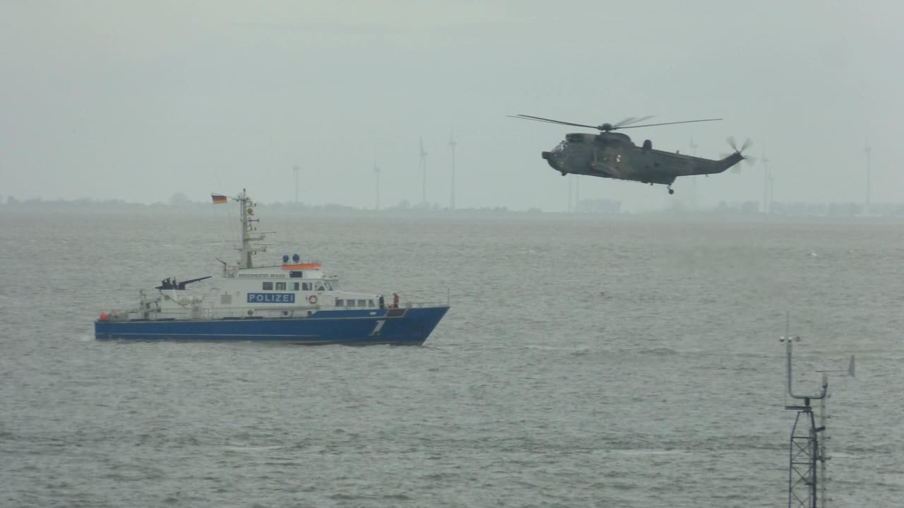 Aussicht Esszimmer Haus Residenz am Yachthafen Hamer Ferienappartements