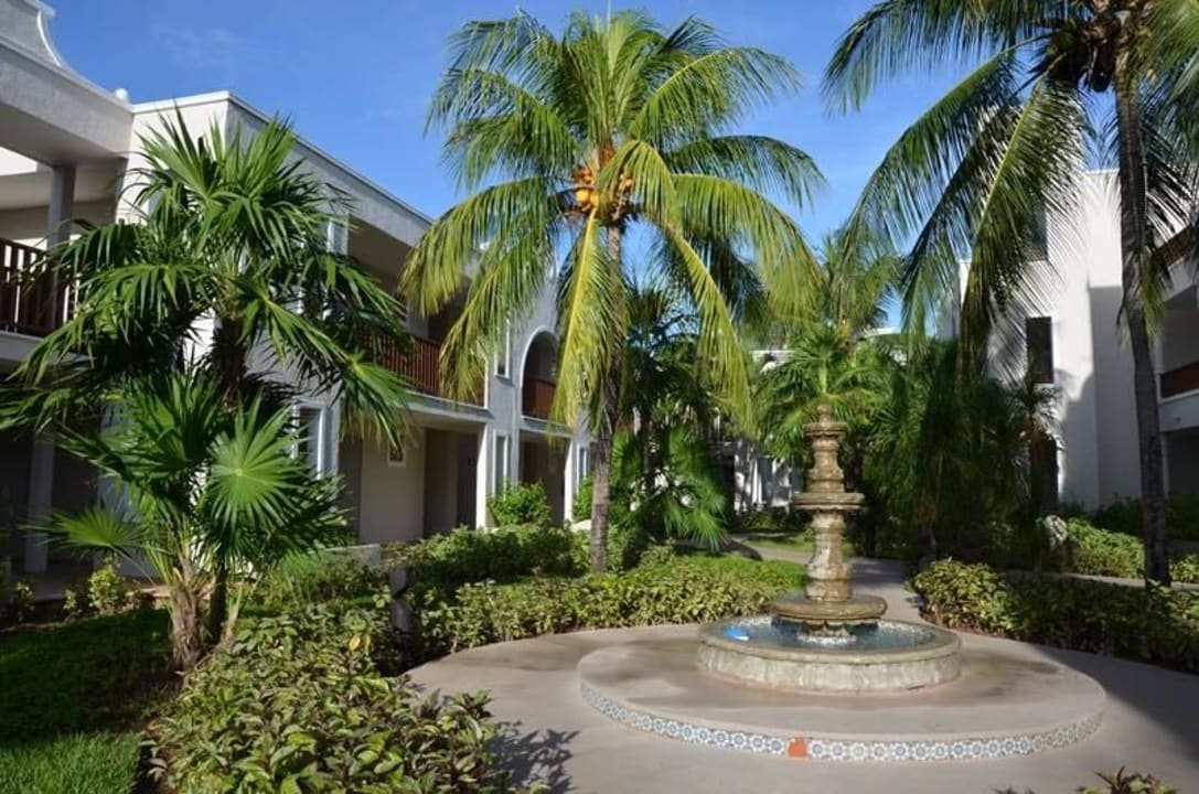 Garten innerhalb der Zimmergebäude Catalonia Playa Maroma