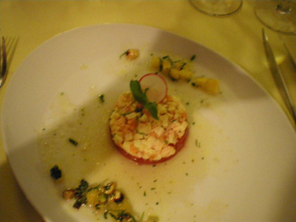 Vorspeise Krebstartar Susesi Luxury Resort