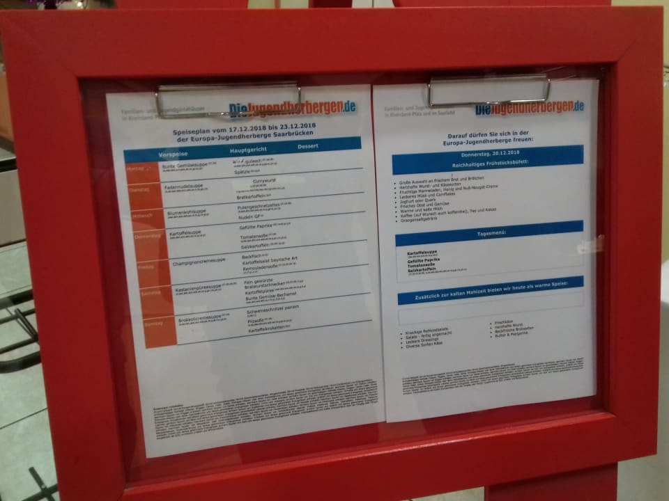 Sonstiges Europa-Jugendherberge Saarbrücken