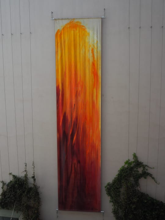 Kunst im Innenhof Hotel Der Wilhelmshof