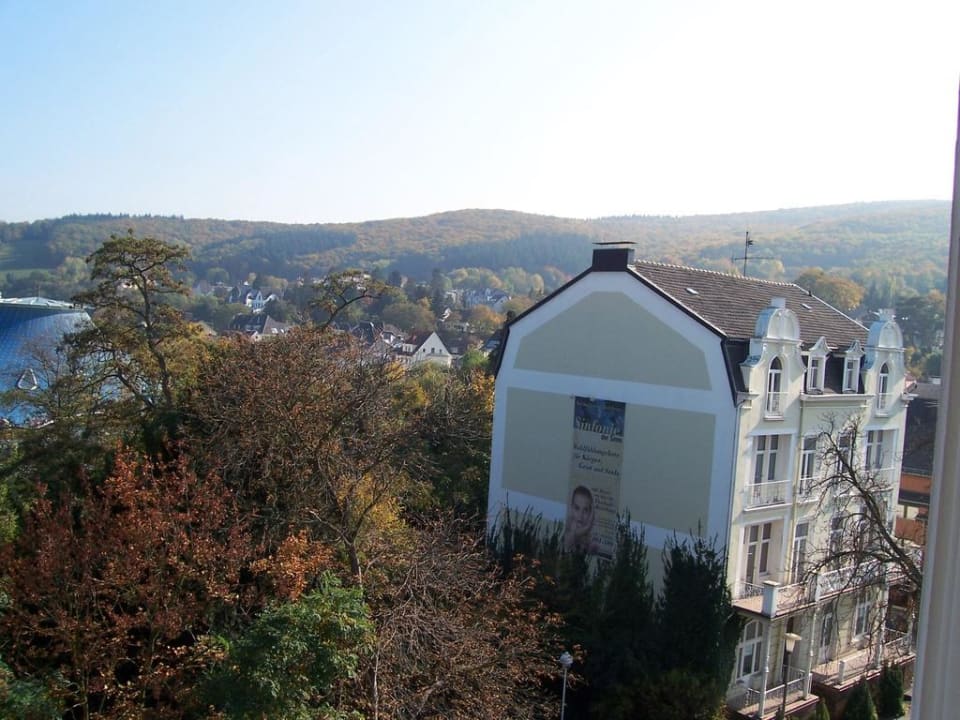 Ausblick aus dem Zimmerfenster Steigenberger Hotel Bad Neuenahr