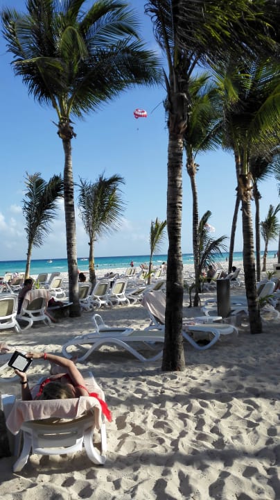 Ausblick von der Liege Hotel Riu Playacar