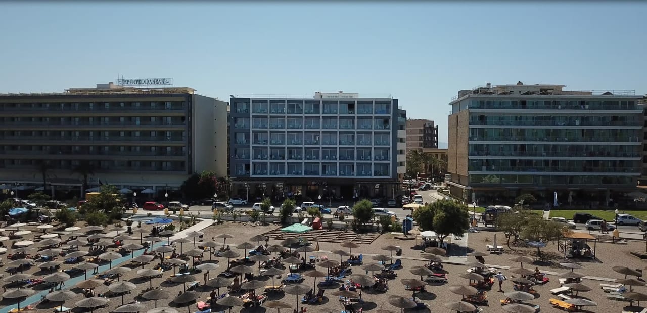 Außenansicht Ibiscus Hotel Rhodos