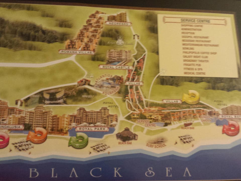 Karte der gesamten Anlage Royal Park Hotel & Aqua park