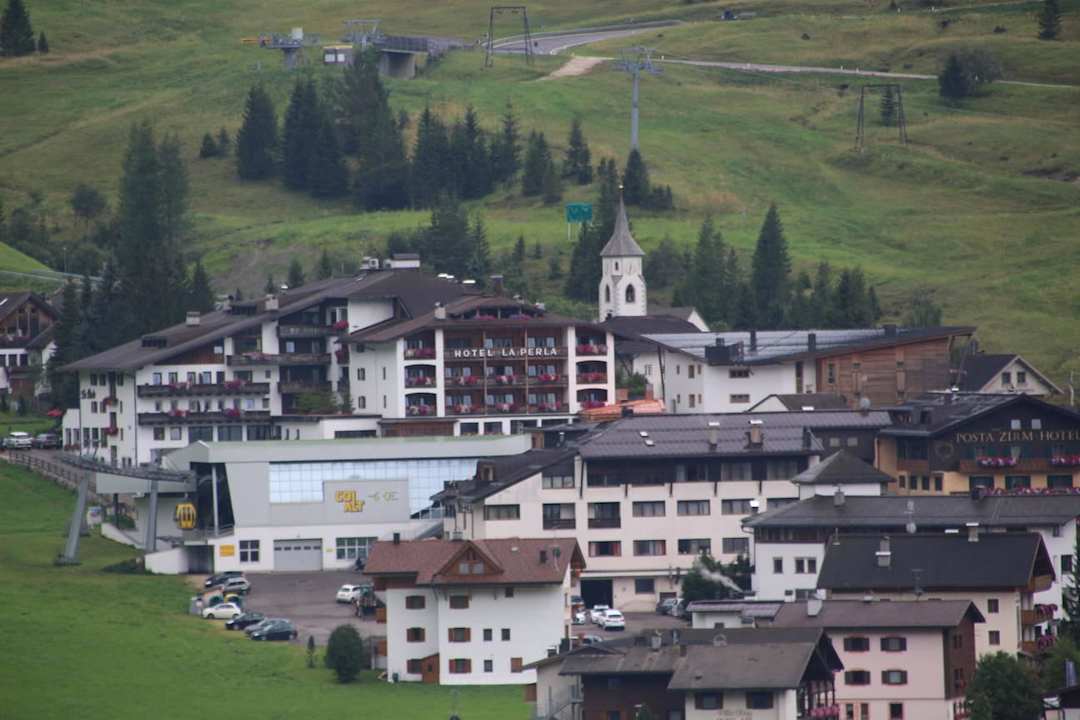 Ausblick auf Corvara Hotel Sassongher