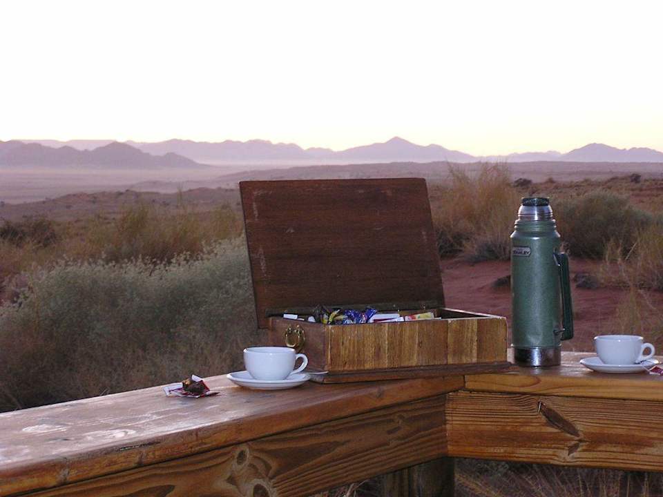 Early morning tea Wolwedans Dunes Lodge