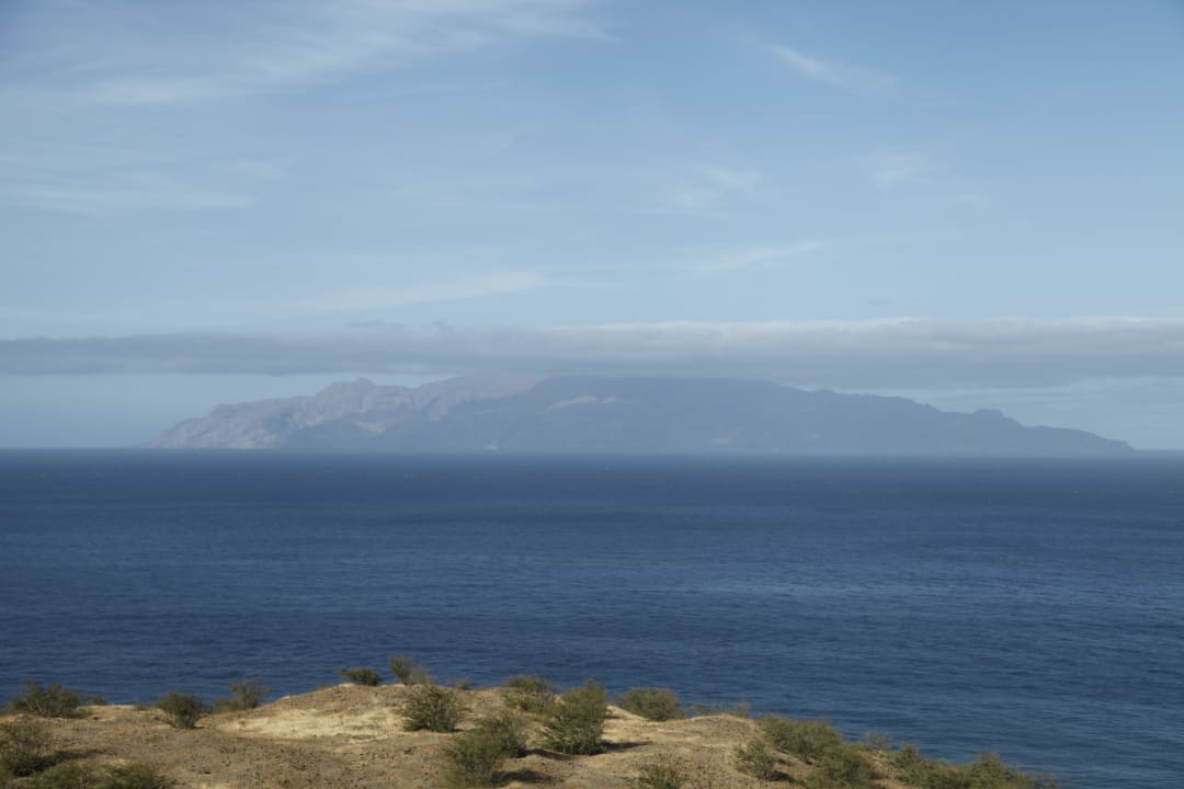 Blick vom Frühstücksraum aus dem Fenster Hotel Xaguate