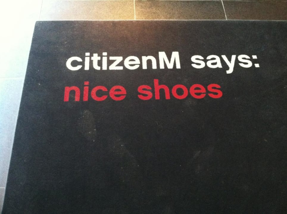 "Man" wird begrüßt citizenM Amsterdam