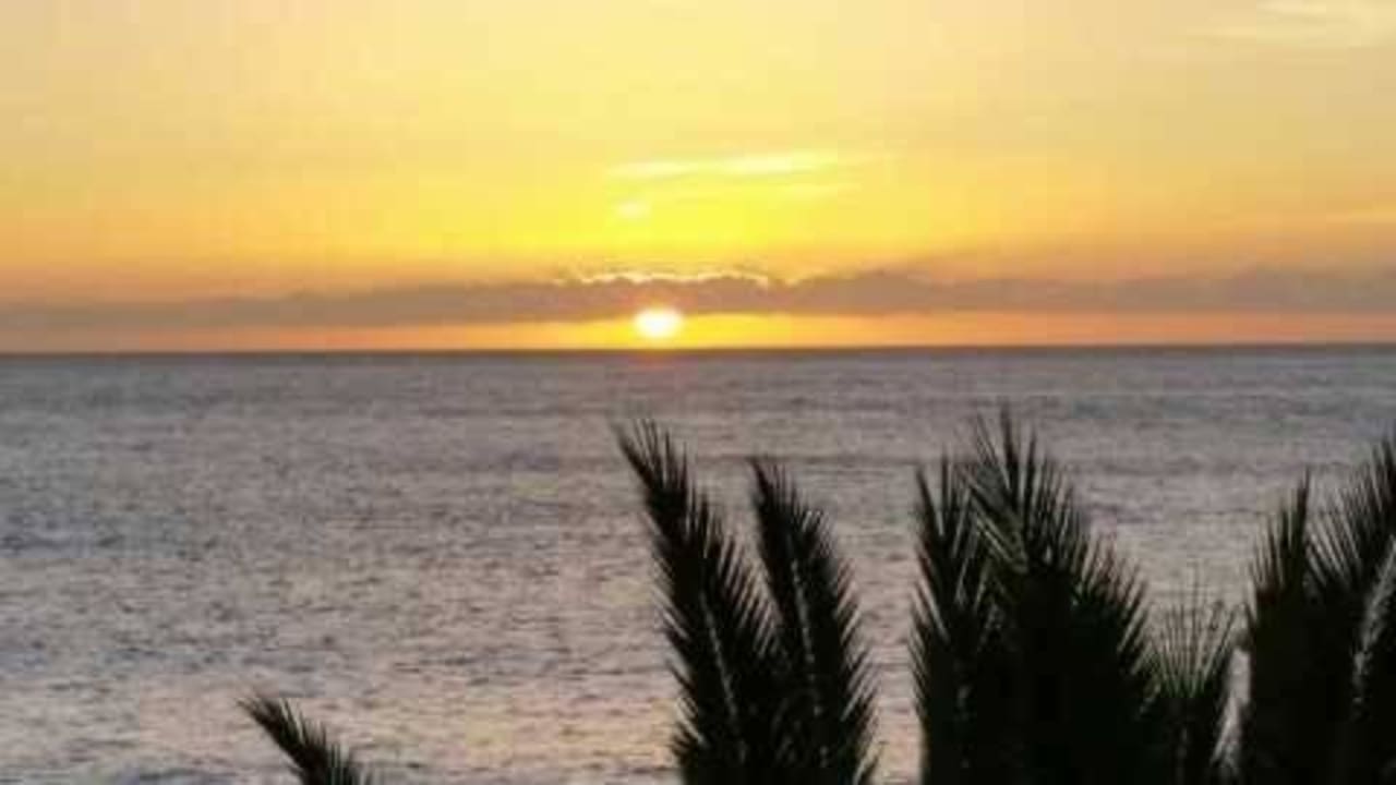 Sonnenuntergang vom Zimmer aus Hotel Playa Calera